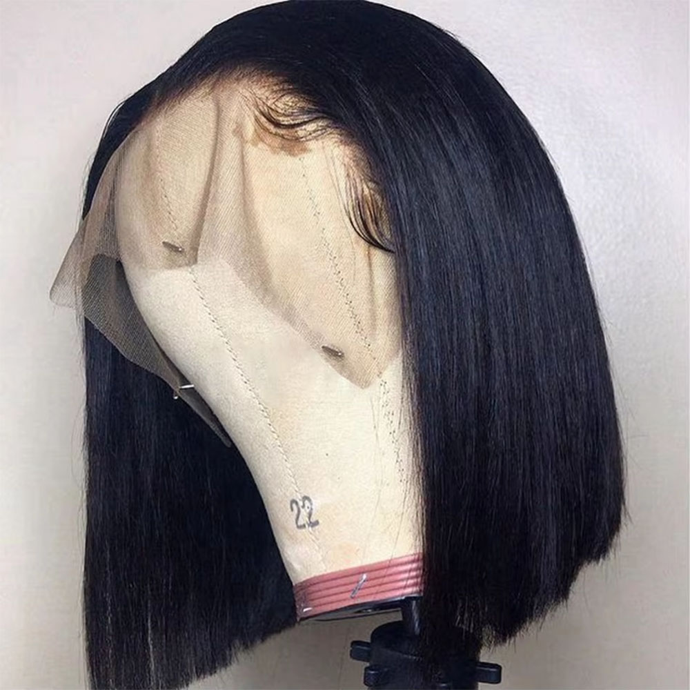 Pre Parted 13X4 Lace Front Bob Wig - 미리 컷 처리된, 접착제가 필요 없는