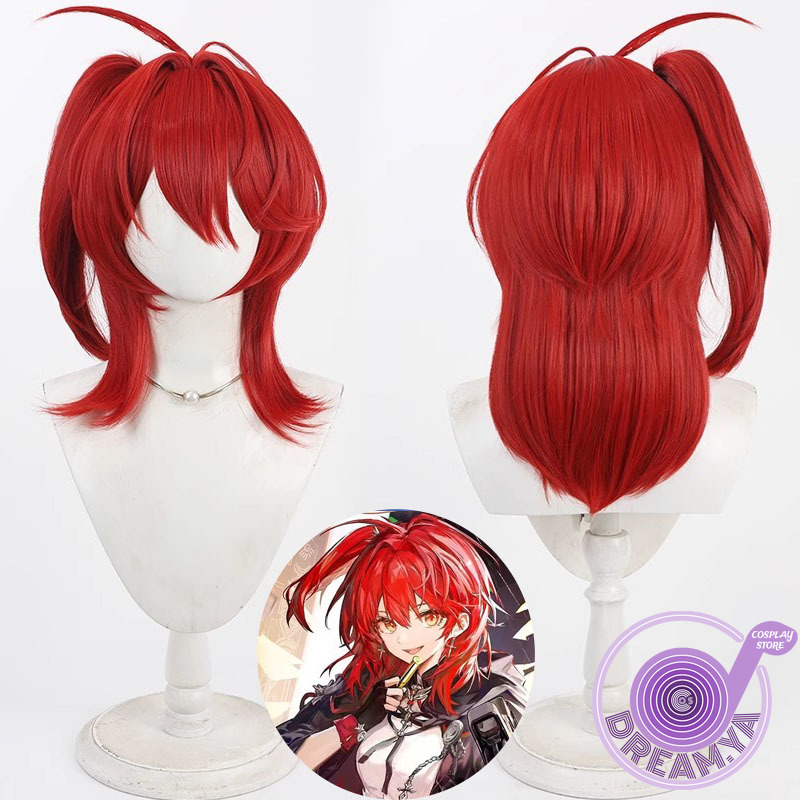Synthetic Wigs - 엑시우시아이 신약 코스프레 가발 아크나이츠 레드