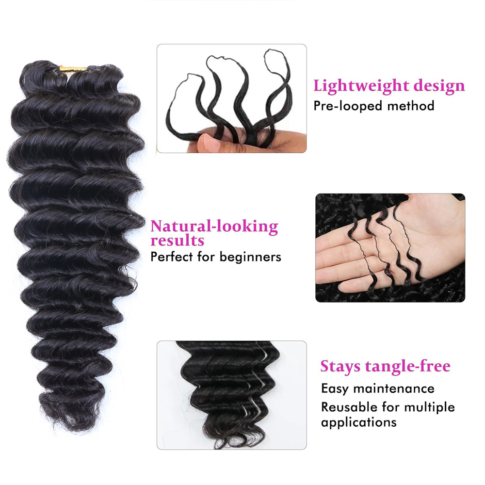 자연스러운 검은색의 짙은 웨이브 스타일, 깃털 모양의  - Hair Bundles 리뷰 및 가격