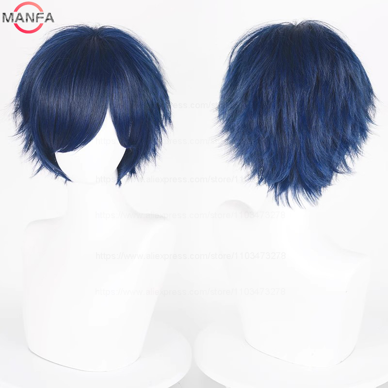 애니메이션 30cm 짧은 스트레이트 코스프레 가발 블랙 - Synthetic Braided Wigs For Black Women 리뷰 및 가격
