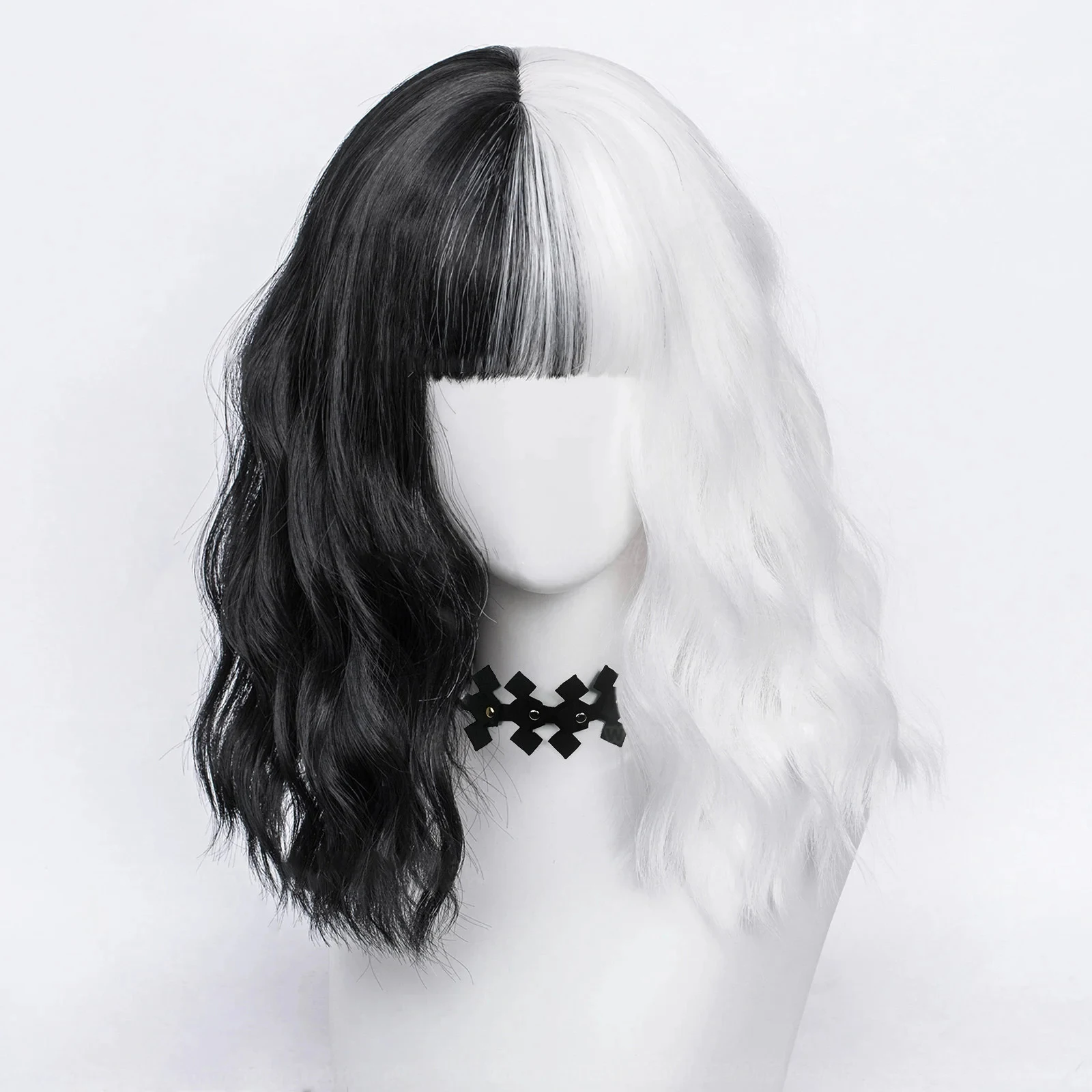 컨벤션 애니메이션 크루엘라 드 빌 코스프레 가발 소품  - Synthetic Braided Wigs For Black Women 리뷰 및 가격