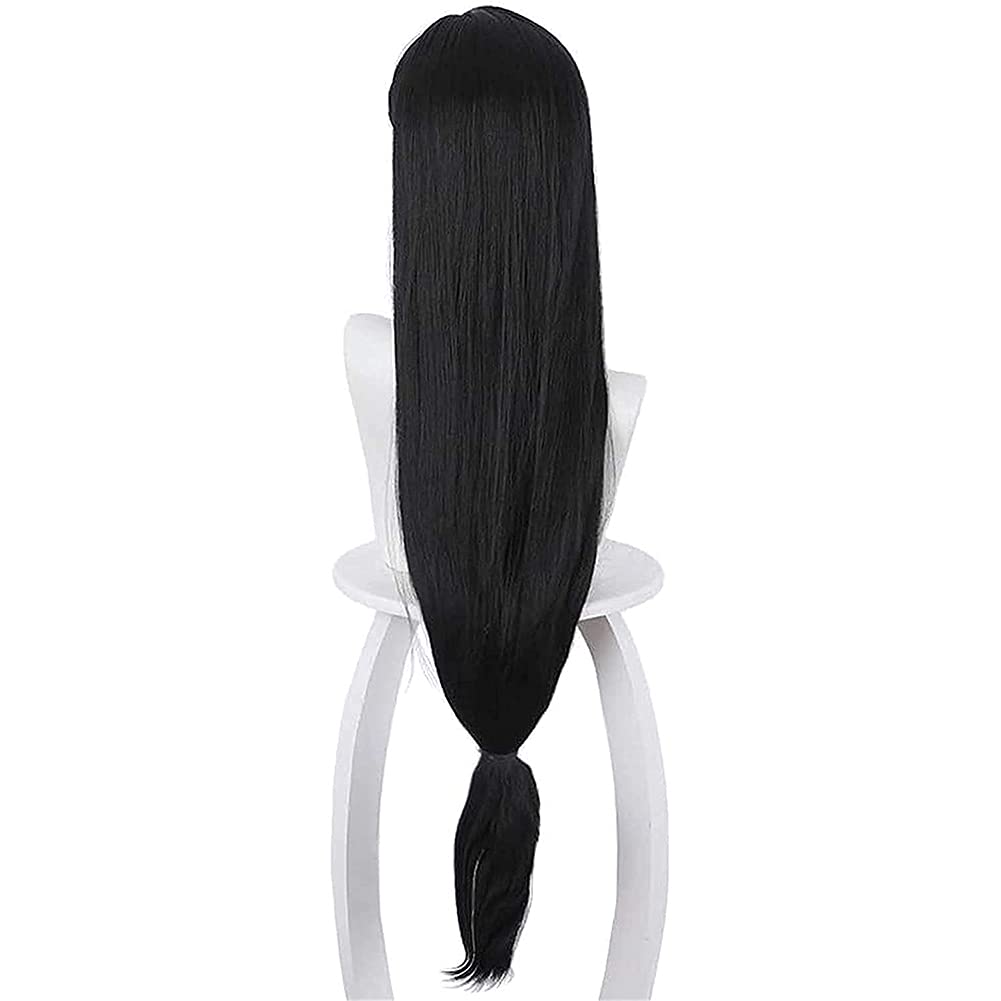 티파 록하트 코스프레 가발 애니메이션 롱 블랙 스트레이 - Synthetic Braided Wigs For Black Women 리뷰 및 가격