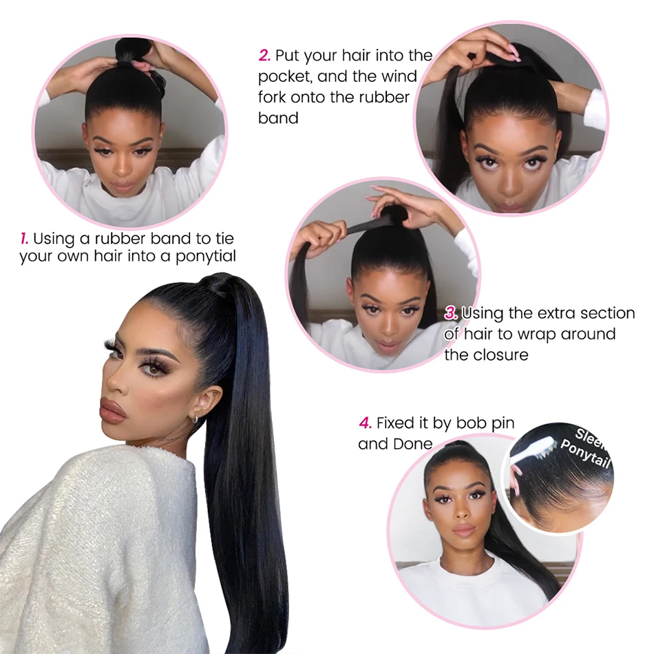 100g 킨키 스트레이트 인간의 머리카락 랩 어라운드  - Seamless Clip In Hair Extensions Human Hair 리뷰 및 가격