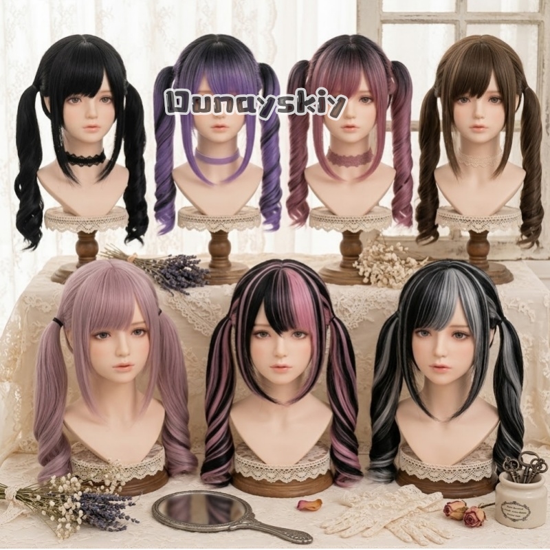 코스프레 지라이 케이 할로윈 파티 핑크에서 블랙 그라데 - Synthetic Braided Wigs For Black Women 리뷰 및 가격