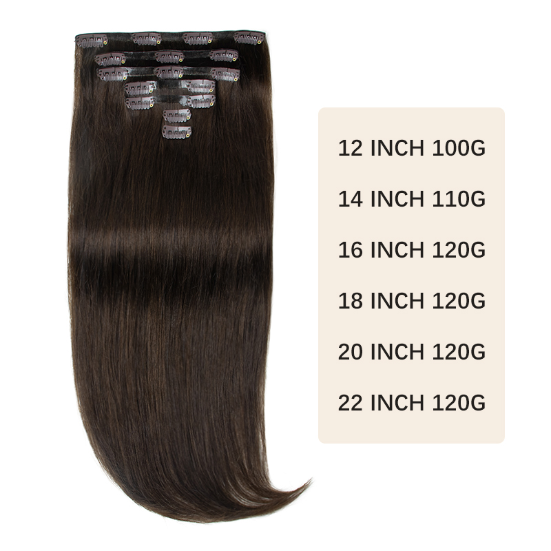 인간의 머리카락 확장에 보이지 않는 두꺼운 PU 클립  - Seamless Clip In Hair Extensions Human Hair 리뷰 및 가격